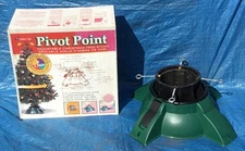 PIVOT POINT ADJUSTABLE CHRISTMAS TREE STAND w/BOX 20" BASE & 1 GALLON CAPACITY