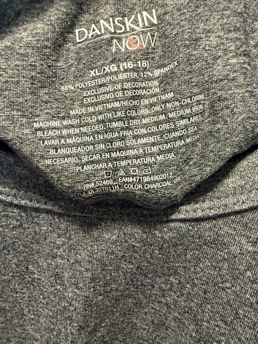 Danskin Now Fitted Dri More Womens Long Sleeve Top Gray XL ( 16-18) - Picture 3 of 6