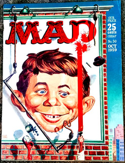Rivista MAD #50 ottobre 1959! BENE/FINE ! 6.0/6.5! STRETTO! PAGINE COME NUOVE! $0 99 Inizio!!