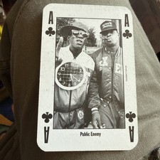 PUBLIC ENEMY Ace of Clubs NME Leader of the pack Vintage 1991 Playing Card