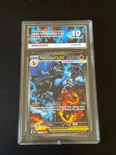 Pokemon Card - Mega Charizard X EX 125/094 SIR - ACE 10