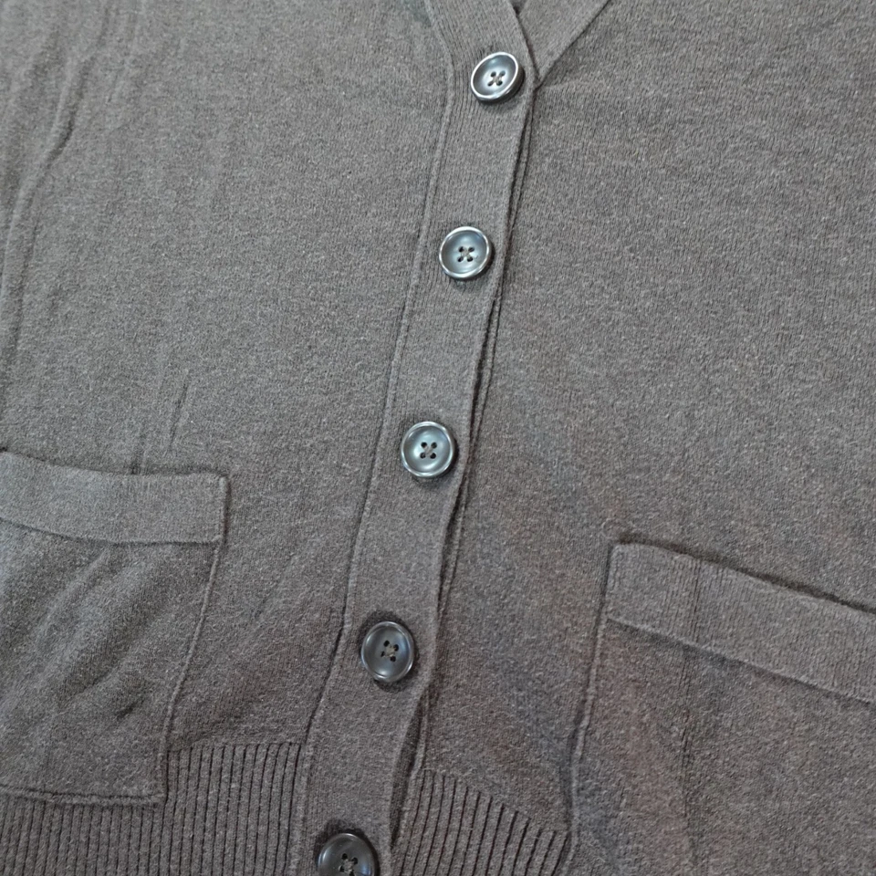 Suéter Mossimo Para Mujer 2XL XXL Marrón Preppy Academia Ligero Top Cuello en V Foto 3 de 4