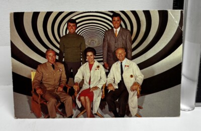 vtg 1966 Sci Fi TV Time Tunnel Actors Fan photo Postcard Promo Cast