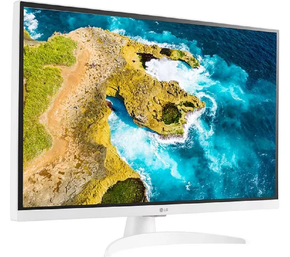 LG 27tq615s-wz 27" Inteligente Full HD IPS TV Wi-Fi - Tdt & Freesat - Blanco - Imagen 2 de 4