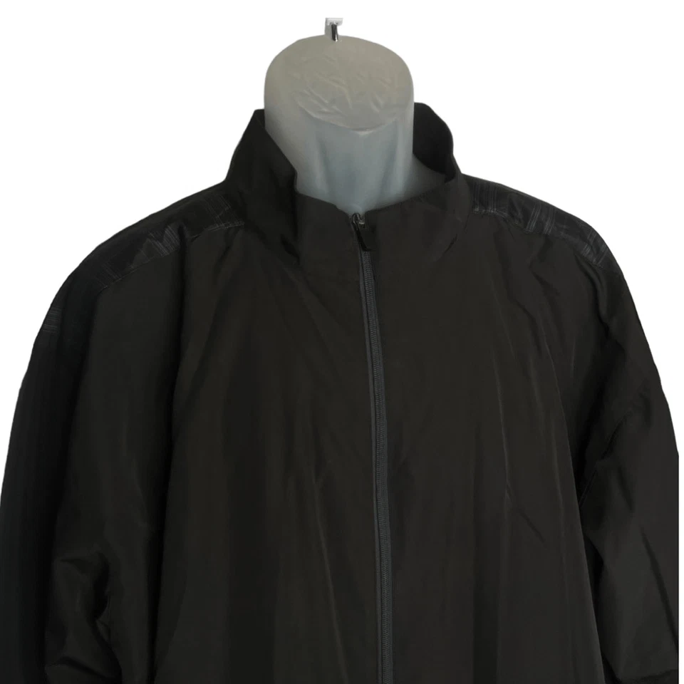 Chaqueta de golf Tommy Armour para hombre XXL manga larga cremallera completa negra chaqueta cortavientos Foto 4 de 4