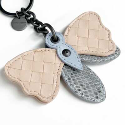 Bottega Veneta Bag Charm Intrecciato Butterfly Motif 511303 Pink