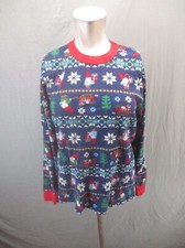 Hanna Andersson Size M Womens Christmas 100 Organic Cotton Knit Pajama Top 345