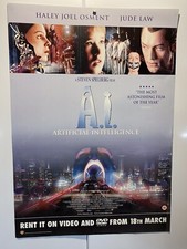 Listing image for A. I. Artificial Intelligence. Jude Law. Original UK Video Poster.