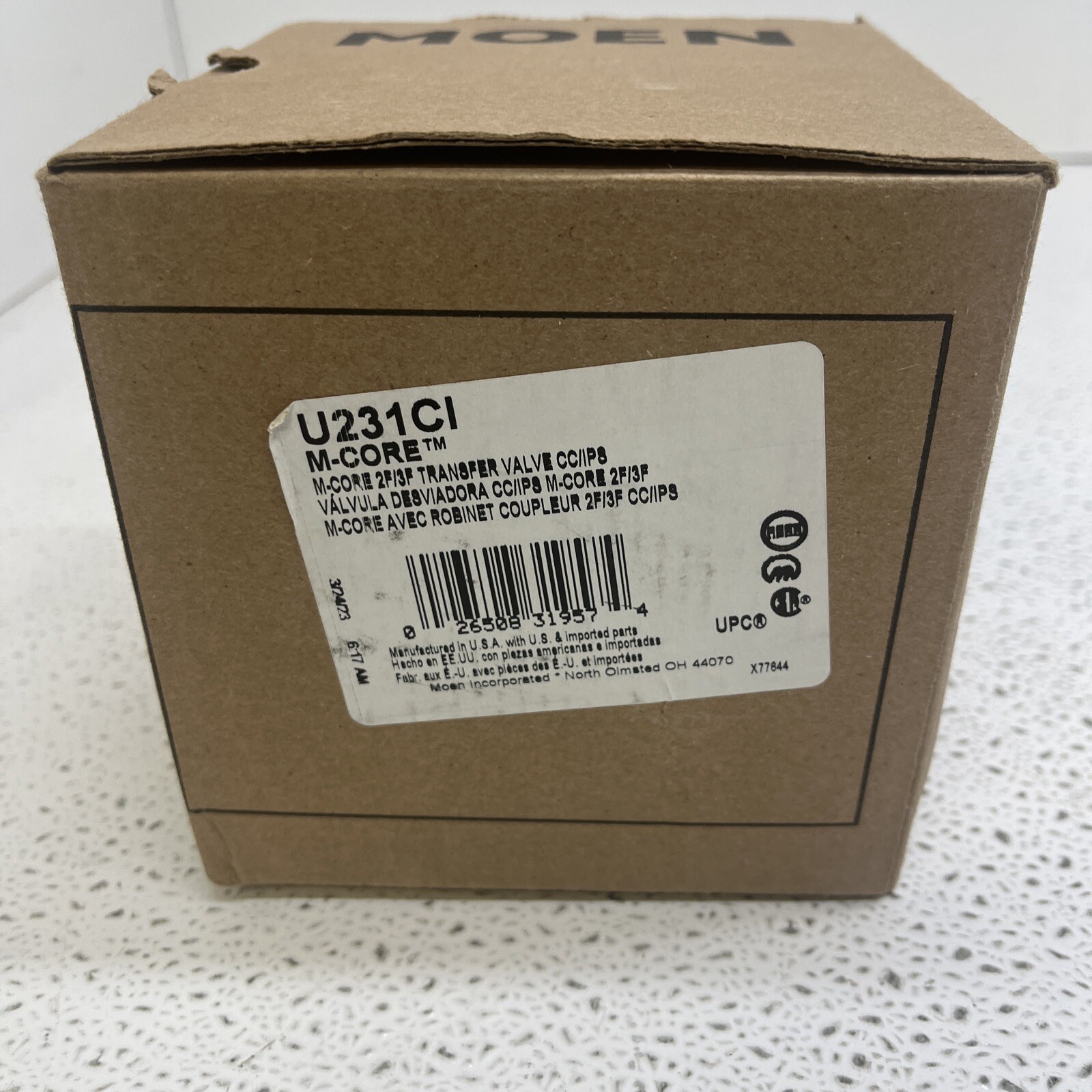 Moen U231CI / MCORE Transfer Valve with CC/IPS Connections 26508319574