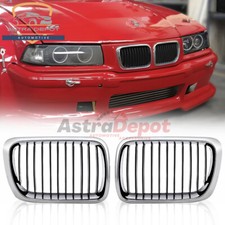 For Bmw E36 M3 318i 323i 328i 318is 1997-1999 Chrome Front Kidney Grille Grill
