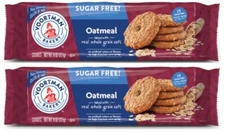 VOORTMAN Bakery Sugar Free Zero Oatmeal Cookies Whole Grain 8 oz (2 Packs)