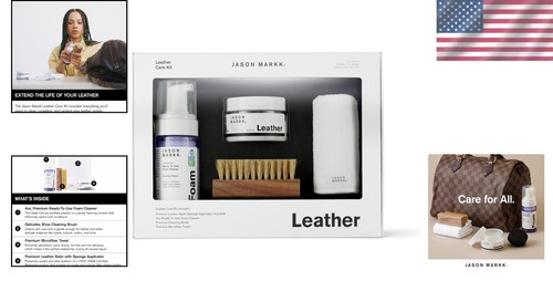 Water-Resistant Leather Care Solution: Foaming Cleaner & Premium Brush Set - Picture 2 of 9