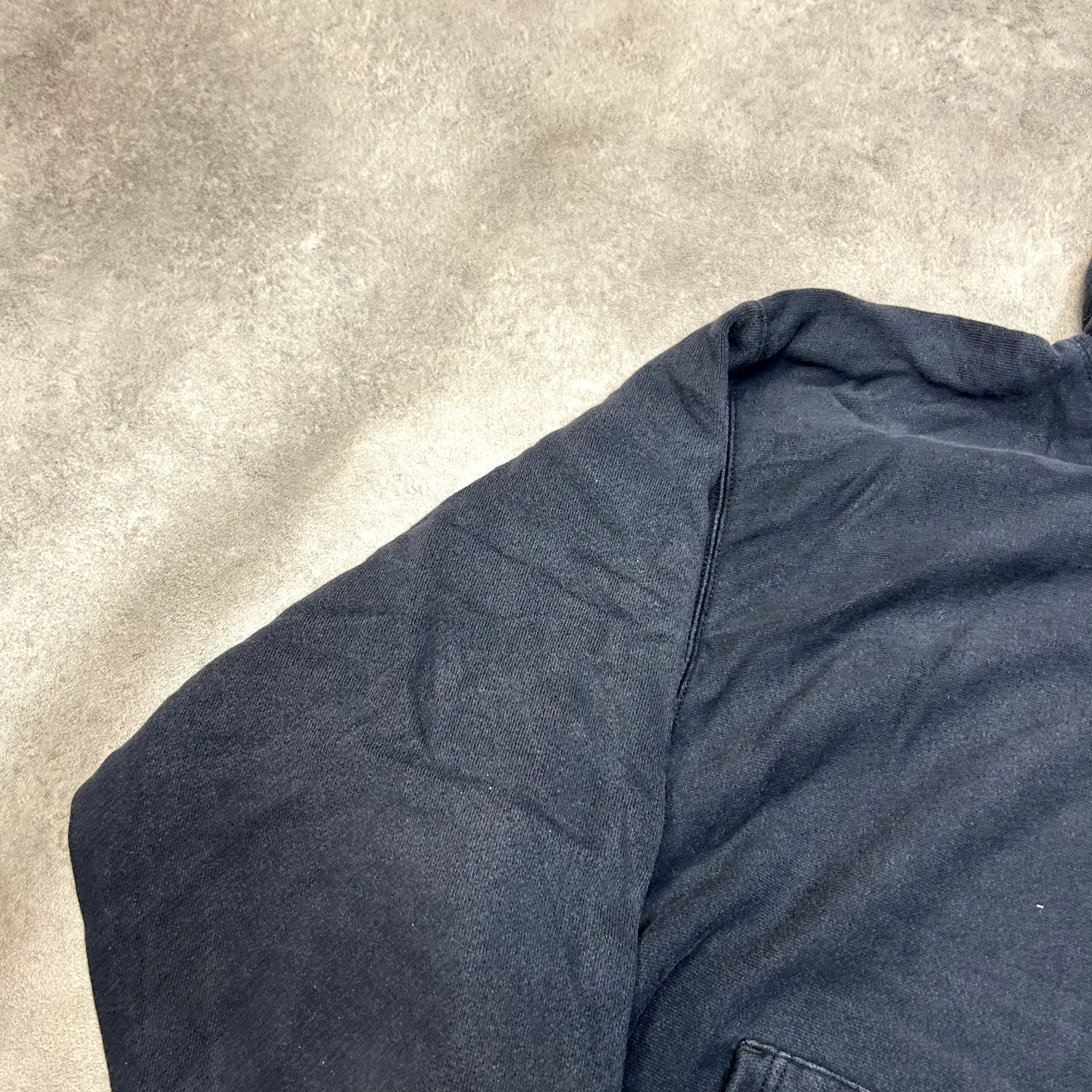 Champion Baseball Hoodie Mens Medium Pullover Sports Sweatshirt, Navy image 7
