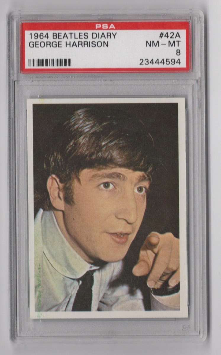 George Harrison 1964 Beatles Diary PSA 8 NM-MT Graded Card #42A | eBay