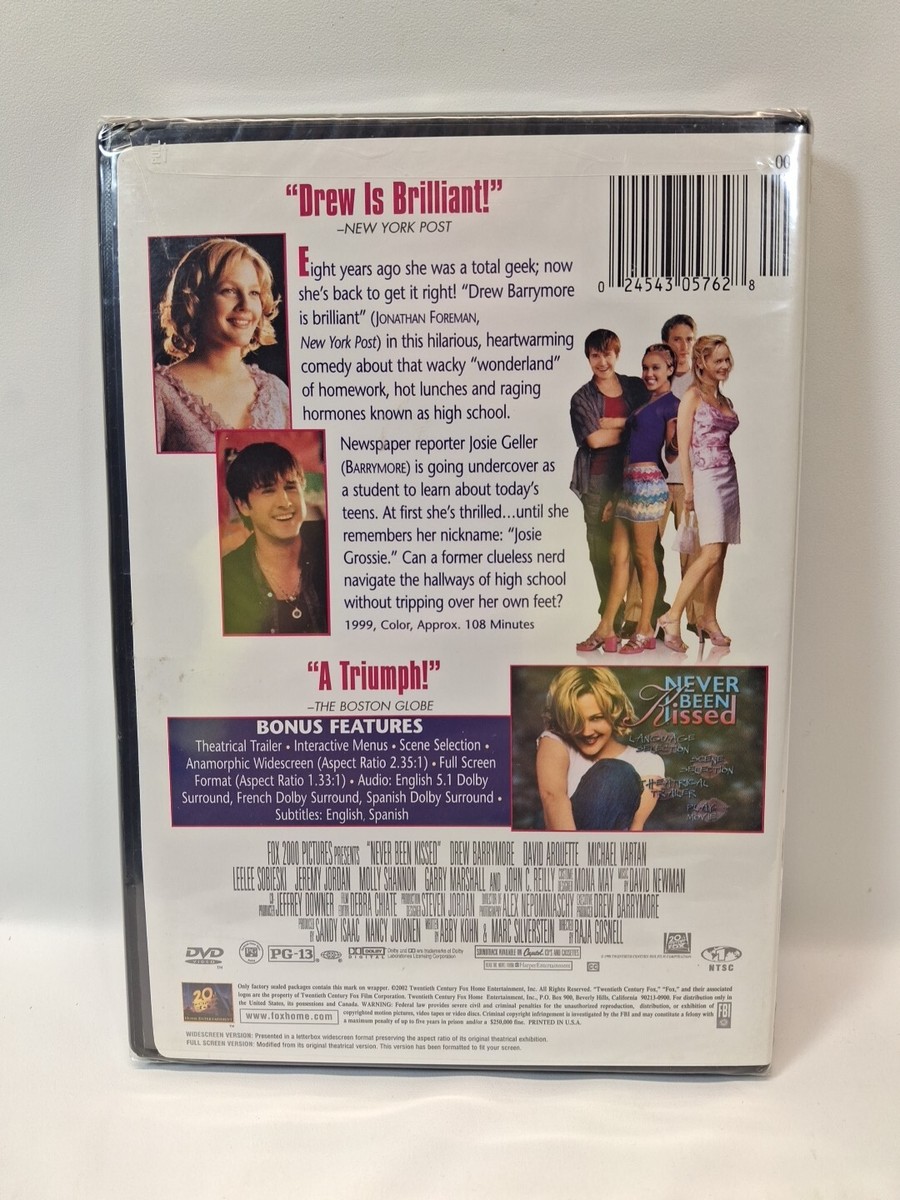 Never Been Kissed DVD (1999) Drew Barrymore - David Arquette