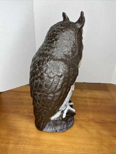 VINTAGE 1990 DALEN PRODUCTS BLOW MOLD 16" OWL GARDEN DECOY Halloween Decoration - Picture 15 of 21