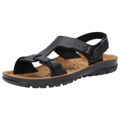Birkenstock Sandale Saragossa, Briko-Flor, Black, 41 500863-41 (Pantolette)