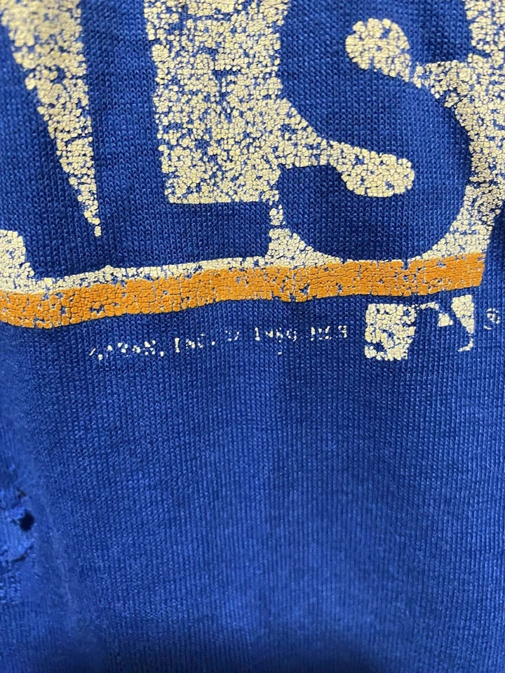 CAMISETA VINTAGE MLB KANSAS CITY ROYALS 1989 TALLA GRANDE GRAN DESVANECIMIENTO 2 agujeros pequeños Foto 3 de 4