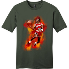 NEW Art Society x SWOD MJ WATERCOLOR Tee Shirt OLIVE SMALL-4XLARGE MADE IN USA