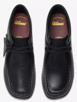 Clarks Wallabee Boot - 26168041 - KIDS / JUNIORS (BLACK LEATHER