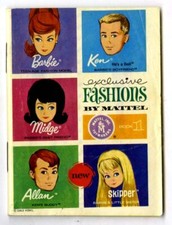 Vintage Barbie Booklets Exclusive Fashions Book 1 1963 Mattel ORIGINAL Catalog