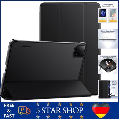 Hülle für Xiaomi Mi Pad 6/6 Pro 11 Zoll 2023 Dünn Ständer Schutzhülle Schwarz
