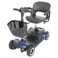 Vive 4 Wheel Electric Powered Compact Wheelchair Device - Blue