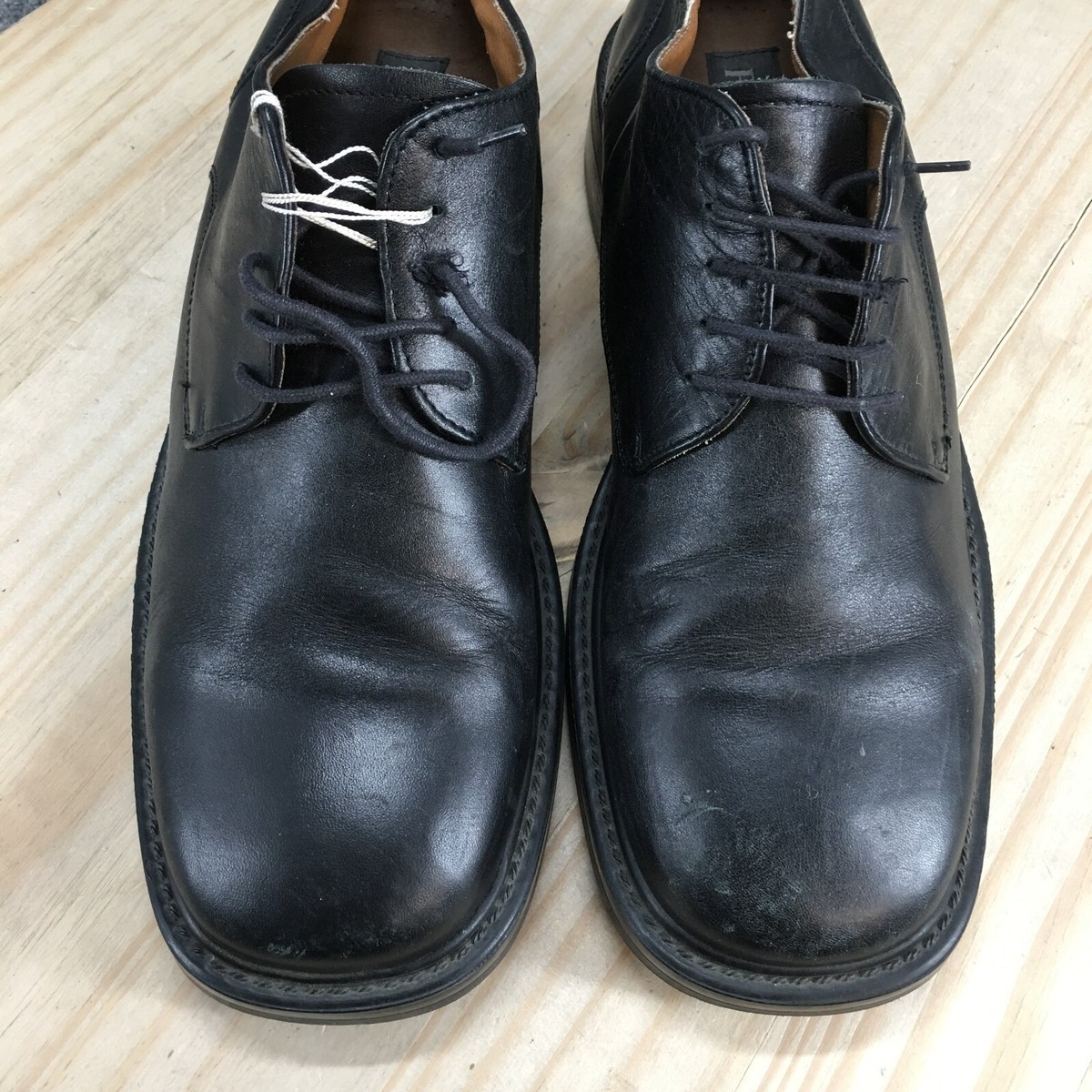 Franco Fortini Black Men\'s Cap-Toe Derby Oxfords Black Franco Fortini Mens Bradley Oxford | Rack Room Shoes main image 4