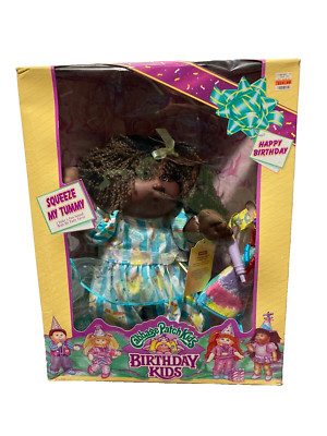 1990 Cabbage Patch Kids Hasbro Birthday Kids ''Nelly Cristy'' New in Box