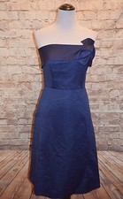 Modcloth Way Love Grows Dress Midnight NWOT 4 A-line strapless Wendy Bird 150