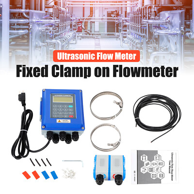 Liquid Flowmeter Wall Mounted DN50~DN700mm Kit TUF-2000B Ultrasonic Flow Meter