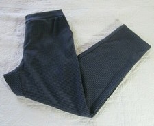 Banana Republic Womens Pants Size 6 Hayden Navy Check Tapered Leg Pull On