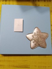 ALBUM PORTAFOTO IN ARGENTO BIMB0 BAMBIN0 CELESTE PORTA FOTO VALENTI & CO 24 x 24