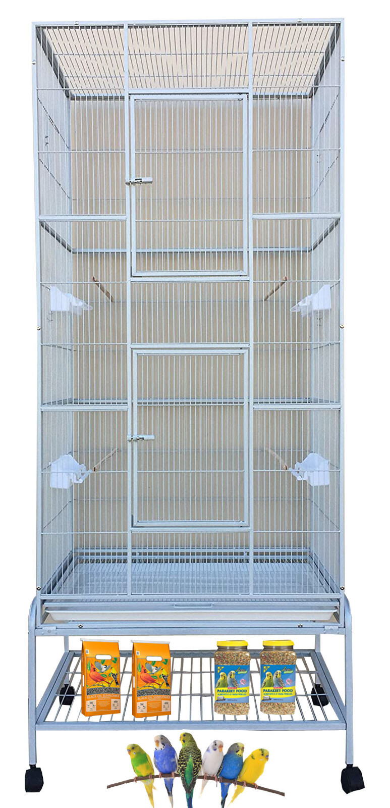 double door bird cage