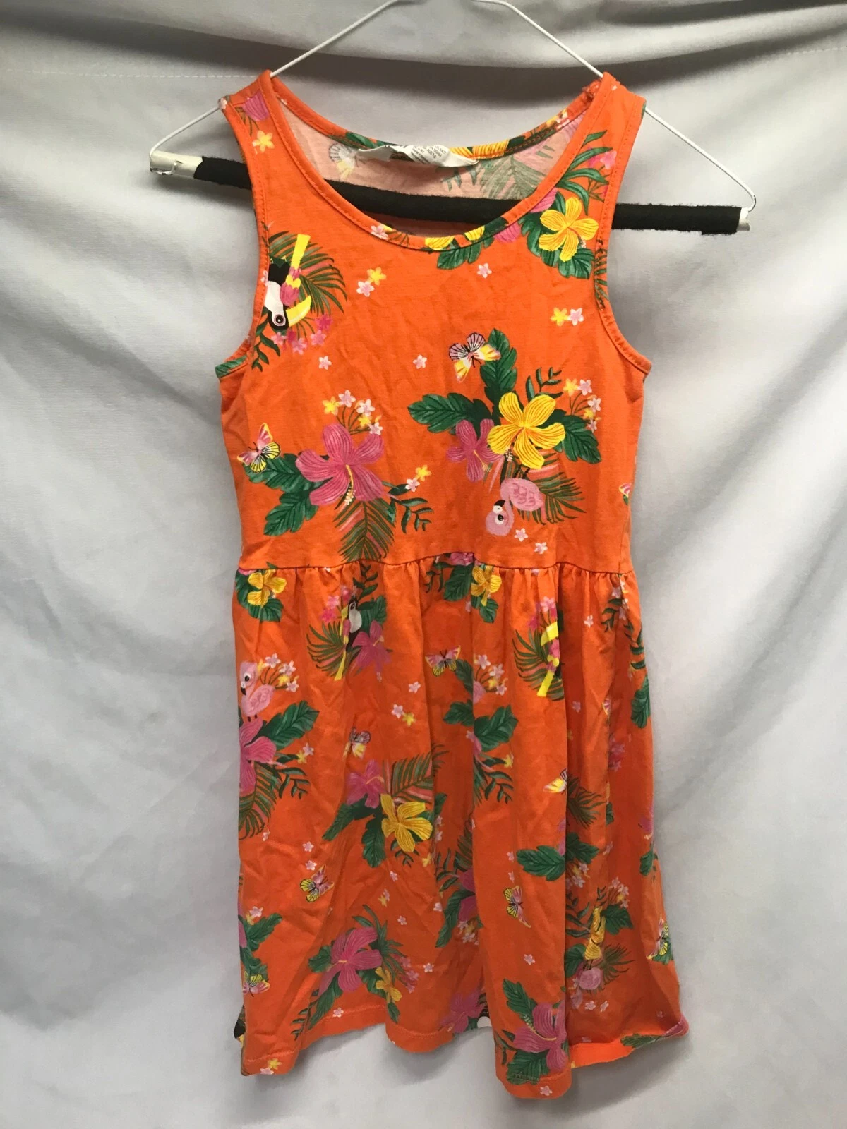 Kids H&M Orange Flower Tank Dress Girls Fashion Clothing Size 6X-7
Opens in a new window or tab