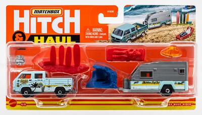 2021 Matchbox Hitch & Haul #4 MBX Wave Rider | VW Transporter | EMPTY CARGO BED