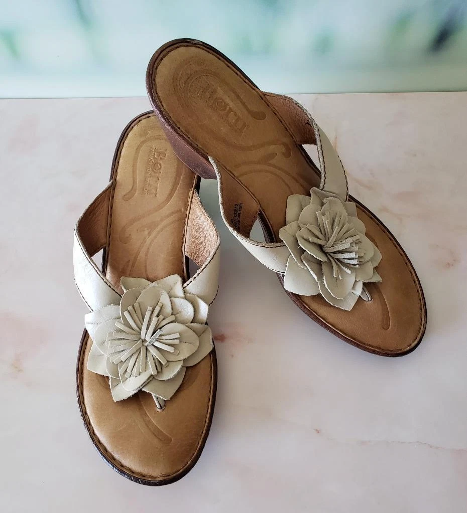 Bone colored sandals sale