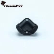 4 Pcs 90 Degree Dual Enhance Multi-Link Adapter Fitting 14mm OD Rigid Tubing BLK