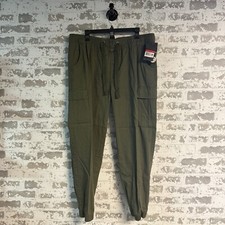 NEW - Galaxy by Harvic Men's Slim Fit Cotton Stretch Cargo Joggers - Olive XL