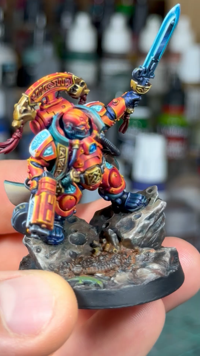 Painted Uthar the Destined Kahl Votann league dwarf hyperian