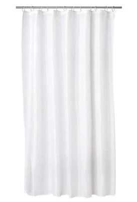 Large Croydex GP85107 Con White SC 2100 x 2100 100% Polyester Shower Curtains
