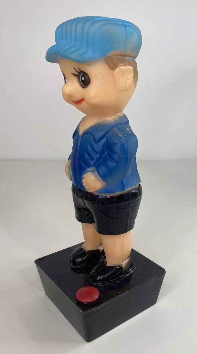 Vintage Weepy The Wee Wee Boy Figurine Novelty Gag Pull Down