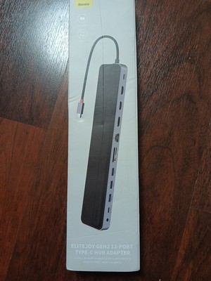 Baseus EliteJoy USB-C Hub 12in1 2xHDMI+ 3xUSB 3.0+ PD+ DP+ SD/TF+ RJ45