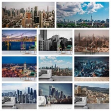 3D Building Cityscape Self-adhesive Wallpaper Removable Wallpaper Wall Mural