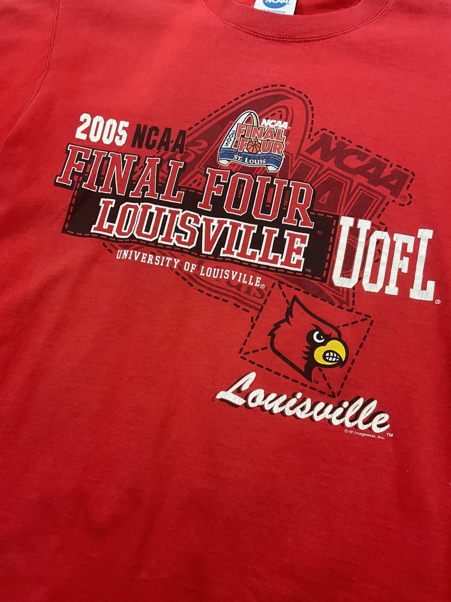 Vintage University Of Louisville T Shirt Final Four 2005 NCAA