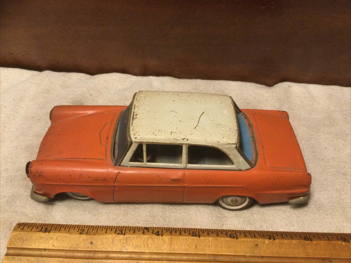 Vintage Opel Rekord Tin Friction Toy Car-Sign Of Quality Vintage Opel Rekord Tin Friction Toy Car-Sign Of Quality