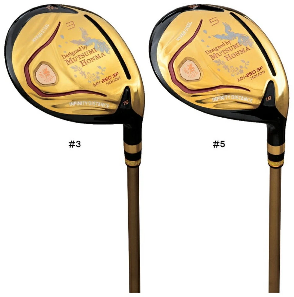 Madera de calle de golf Mutsumi Honma 13 W 30 grados MH250SF grafito flexible regular nuevo Foto 3 de 4