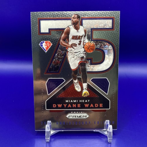 Dwyane Wade [Silver] #21 2021 Panini Prizm NBA 75th Anniversary Logo card