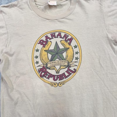 Vintage Banana Republic Shirt Mens Medium Tan Travel Safari Vintage Banana Republic Shirt Mens Medium Tan Travel Safari