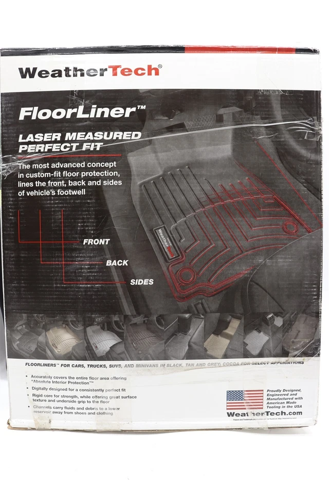 NUEVO Forros de piso delantero WeatherTech negros 444591 Edge Escape C-Max MKC 2013-2019 Foto 4 de 4